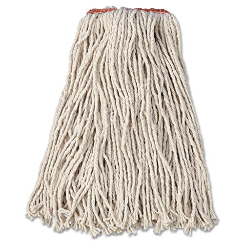 Rubbermaid Commercial Products Premium Cut-End Cotton Mop, 16-Ounce, 1-Inch Headband, Heavy Duty Wet Mop for Floor Cleaning Office/School/Stadium/Bathroom, Pack of 12 - size: 16 Oz., style: Multipack