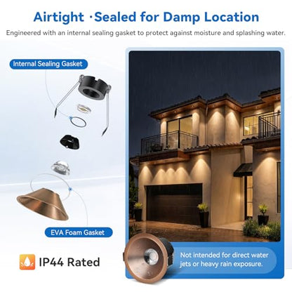 CycevSun Oil Rubbed Bronze 3 Inch Anti-Glare LED Recessed Light, 6 Pack - color: Oil-Rubbed Bronze, size: 3 Inch