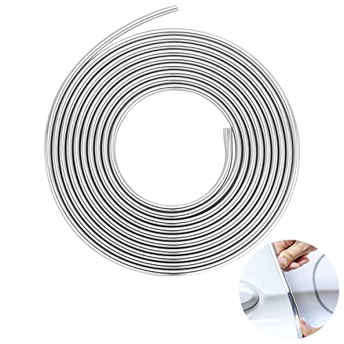 Car Door Edge Guards Silver U Shape Moulding Trim Strip Guard Protector - color: Silver, size: 32FT