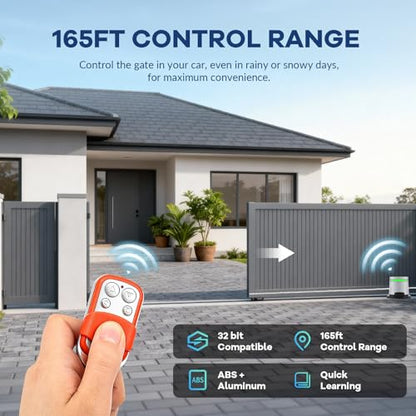 2Pcs Remote Control 433.92MHz HCS301 Rolling Code for Hanchen Gate Opener