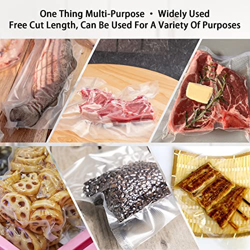 Vacuum Sealer Bags,Heavy Duty Pre-Cut Design Commercial Grade 4x6 Inch Food Sealable Bag for Heat Seal Food Storage, Seal Bag Boilsafe to 280°F Freezable, Resizable,Reuseable (100Pcs) - size: 4 x 6 Inch 100 Pcs