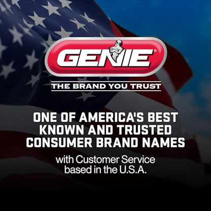 Genie Chain Drive 750 3/4 HPc Garage Door Opener w/Battery Backup - Heavy Duty - Operate your garage door when the primary power is out - Wireless Keypad Included, Model 7035-TKV,BLACK - style: Two remotes & Keypad