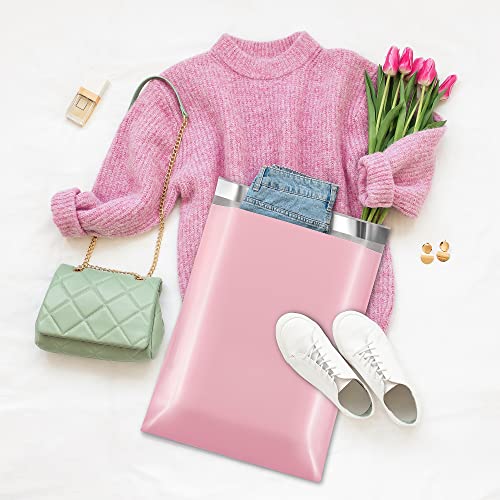 Fuxury Poly Mailers 14.5x19 Inch 50pc Shipping Bags for Small Business Pink - color: Light Pink, size: 14.5x19" 50pcs