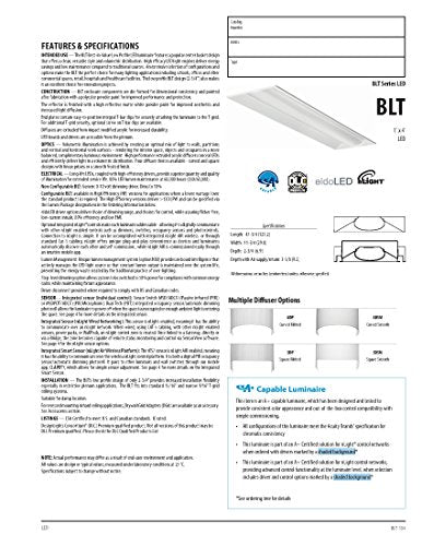 Lithonia Lighting BLT4 40L ADP LP835 Best-in-Value Low-Profile Recessed LED Troffer, 1' x 4' - color: 3500K, size: 1 ft x 4 ft, style: Standard