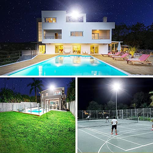 XYCN 600W LED Stadium Flood Lights Outdoor(3050W Equivalent),67500LM Super Bright LED Arena Lights,100-277V IP66 Waterproof 5000K Daylight White Commercial Lighting for Sports Fields and Counts - color: 600W led flood light