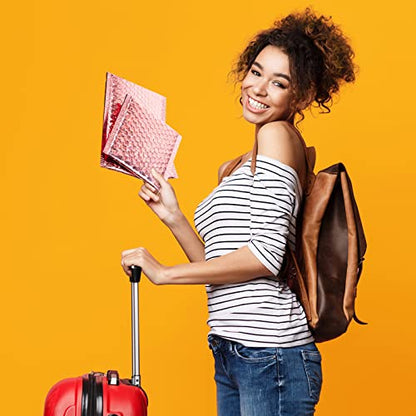 50 Pcs Bubble Mailers 3 Sizes, Bubble Shipping Envelopes, Glitter Rose Gold - color: Glitter Rose Gold