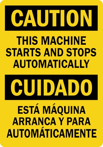StickerJet Machine - This Machine Starts And Stops Signs 5Pc - 3.5" x 5" - color: Machine Starts And Stops, size: 3.5" x 5"
