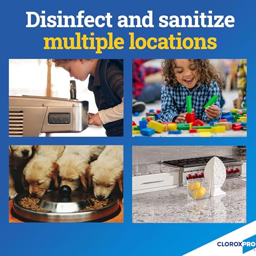 CloroxPro Anywhere Daily Disinfectant Food Sanitizer Refill, 128 fl. oz. | No-Rinse Contact Sanitizer, Food-Safe, Kills 99.9 Percent of Germs, Restaurant-Grade, Kitchen Sanitizing Spray, Refill