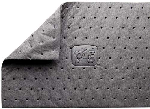 PIG Premium Absorbent Mat Pads | 20 Oil Absorbent Pads | The Original PIG Mat | 15" x 20" Oil Pads | Each Pad Absorbs 28 oz | Total Absorbency is 4.4 Gallons | 20-Count | Heavyweight | PM50275 - size: 20-Count