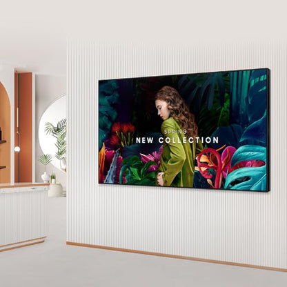 Samsung 55” Commercial UHD Signage, 28.5mm Depth, Dynamic Crystal Color, Quantum Processor Lite 4K, Ultra Slim Depth, Home UI, Centered VESA Holes, 3-Year Warranty, LH55QBCEBGCXGO - size: 55-inch