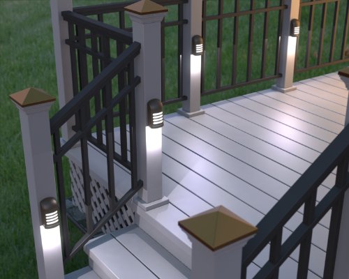 Xodus Battery Operated LED Deck/Stair Light, Motion Sensor, Bronze, 2 Pack - color: Bronze