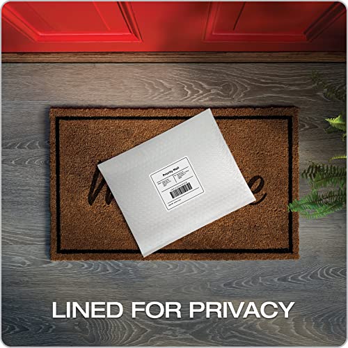 Quality Park Bubble Mailers,8.25 x 11 Shipping Envelopes,Water Resistant White Poly Padded Envelopes,Redi-Strip Peel Off Closure,25/Box (QUA85859),(Pack of 4) - size: One Size (Pack of 4)