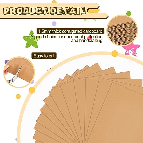 Henoyso 110 Pack 12 X 12 Inch Brown Cardboard Sheets - color: Brown, size: 12 x 12 Inch