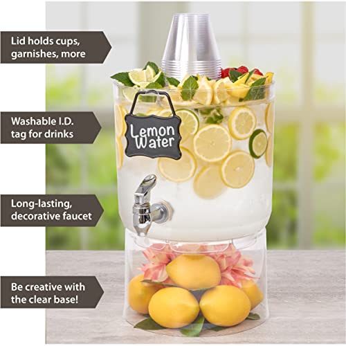 Buddeez Durable 2 Gallon Beverage Dispenser with Stand