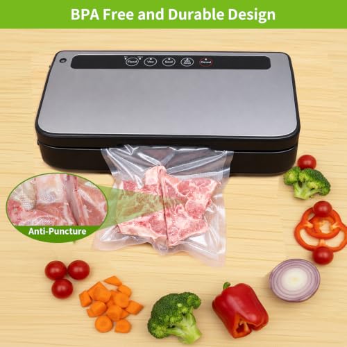 6Pack Vacuum Sealer Rolls 8"x20'(3)+11"x20'(3) for Food Storage - size: 6Pack =8x20(3Pack)+11x20(3Pack)