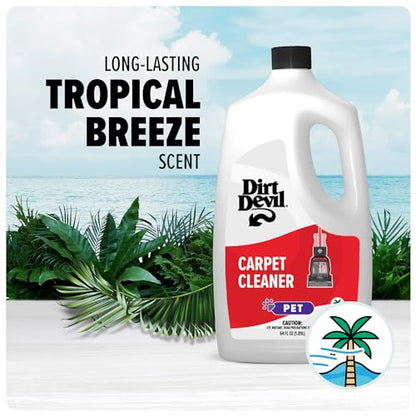 Dirt Devil Pet Carpet Cleaner Solution, 64 Oz., Tropical Breeze Scent - style: 64 fl oz (Pack of 1)