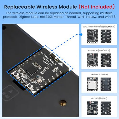 ELECROW 7" ESP32 Display 800×480, HMI IPS AI Touch Screen with Acrylic Case
