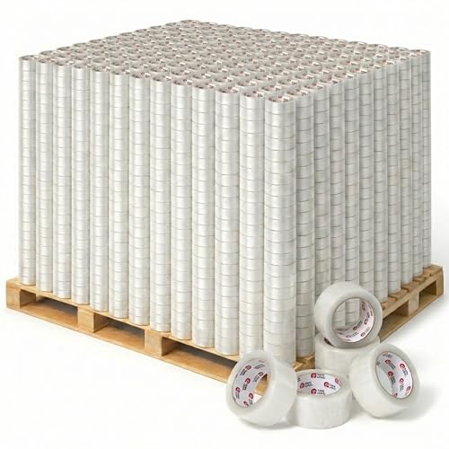 Tape Logic 2" x 110 Yard Clear Packing Tape Pallet - 45 Cases (1620 Rolls) - 2.0 Mil Heavy Duty Shipping Tape - Bulk Strong Acrylic Adhesive Box Sealing Tape for Warehouse & Fulfillment Packaging - size: 1,620-Rolls (110 Yds)