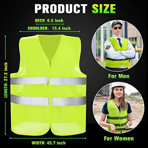 JaGely High Visibility Safety Vest Bulk 360° Reflective