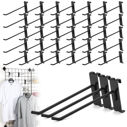 60 Pcs Gridwall Hooks, 8 Inch Grid Wall Hook Display for Gridwall Panels - size: 8 Inch
