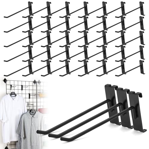 60 Pcs Gridwall Hooks, 8 Inch Grid Wall Hook Display for Gridwall Panels - size: 8 Inch