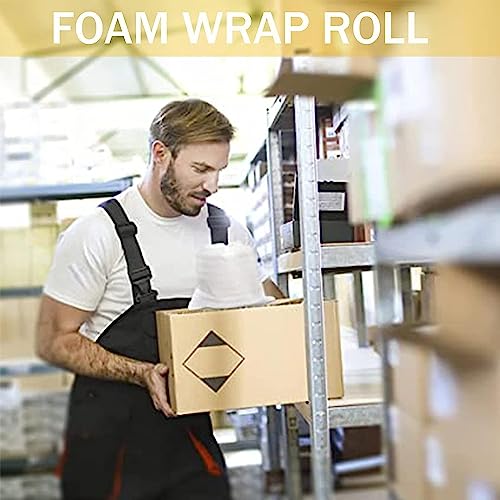 12"x 70' Foam Wrap Rolls for Moving Packing Foam Roll Packing Materials Shipping Packing Moving Supplies, Thick Cushion packaging wraps for Protect Glasses,Fragile Items,Dishes - size: ‎30cm*25m
