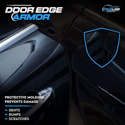 True Line Automotive L Shaped Car Door Edge Guards - 50 FT Car Door Edge Protector - Ultra-Durable Door Edge Guard with 3M Adhesive, Universal Fitting, Scratch Protection for Car Doors, Lightweight - size: 50 Foot