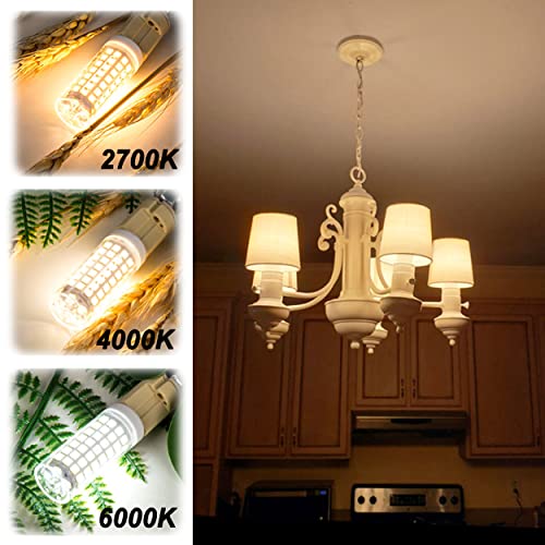 ALIDE E26 100 Watt Equivalent LED Candelabra Corn Bulbs,2700K Warm