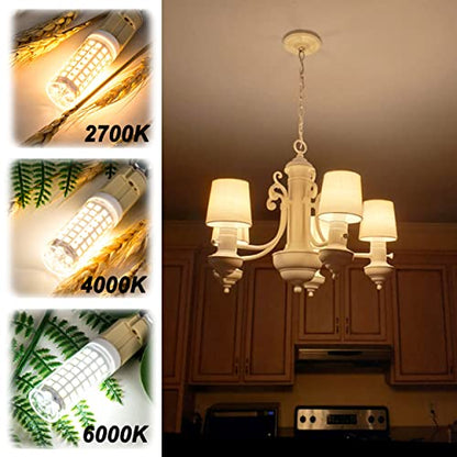 ALIDE E26 100 Watt Equivalent LED Candelabra Corn Bulbs,2700K Warm