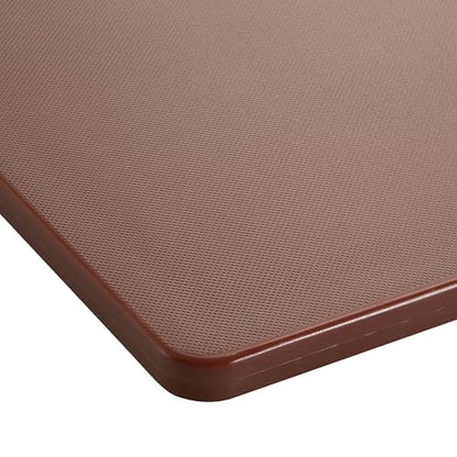 Winco 18" x 24" Brown Heavy-Duty Plastic Cutting Board (Set of 6) - color: Brown, size: 18" x 24" x 1/2"