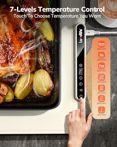 Food Warming Mat 24x16, Foldable Food Warmer for Parties - color: Beige, size: 24x16 inch
