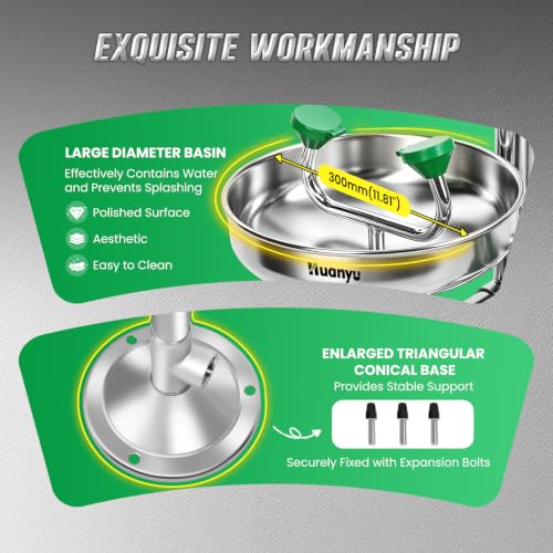 Huanyu Emergency Shower and Eye Wash Station OSHA Approved Eyewash Station