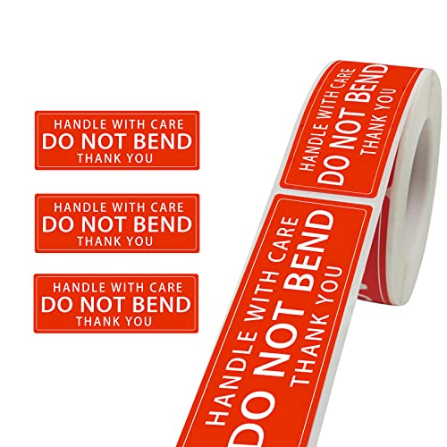 3" X 1" Handle with Care - Do Not Bend - Thank You Shipping Stickers Labels, 250PCS Per Roll - color: Tz-ys-ha