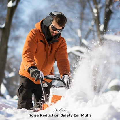 ProCase SNR33dB Noise Reduction Ear Muffs, Adult Hearing Protection - color: Grey