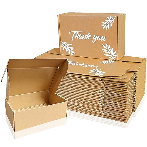 Shipping Boxes Inner Measurement 9x6x3 inches Brown Small Mailing Boxes 25 Pack Cardboard Corrugated Box Mailers (9X6X3) - size: 9X6X3