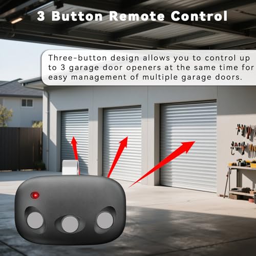 Garage Door Opener Remote for 318MHz Linear MegaCode MCT-3 DNT00089, 3 Button Remote Control Compatible with LDO33, LDO50, LSO50, LDCO800, LCO75 Operators with Visor Clip,2 Pack - style: MCT-3-2Pcs