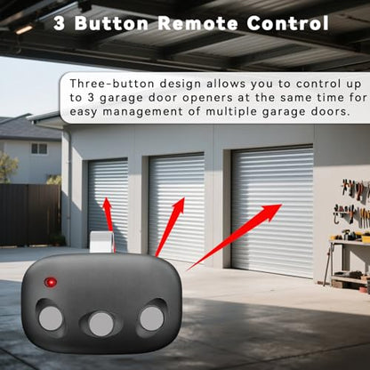 Garage Door Opener Remote for 318MHz Linear MegaCode MCT-3 DNT00089, 3 Button Remote Control Compatible with LDO33, LDO50, LSO50, LDCO800, LCO75 Operators with Visor Clip,2 Pack - style: MCT-3-2Pcs