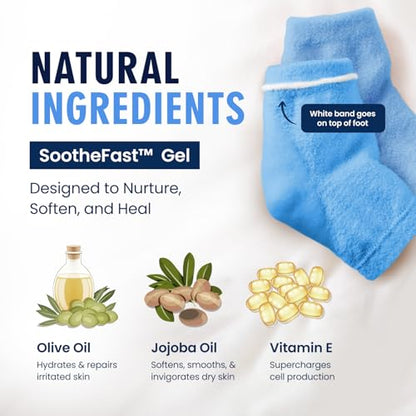Dr. Frederick's Original Fuzzy Heel Socks (Blue Haven) - color: Blue Haven
