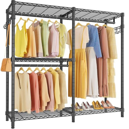 VIPEK V4 Clothing Rack for Hanging Clothes Heavy Duty Closet Freestanding - color: Black, style: V4