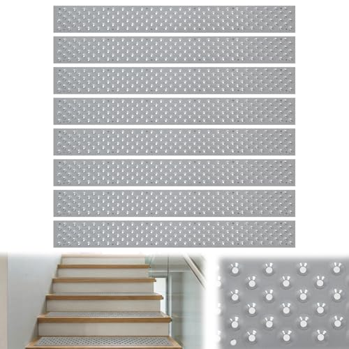 30 x 3.75 Inch Aluminum Stair Tread, 8 Pack Non Slip Metal Nosing