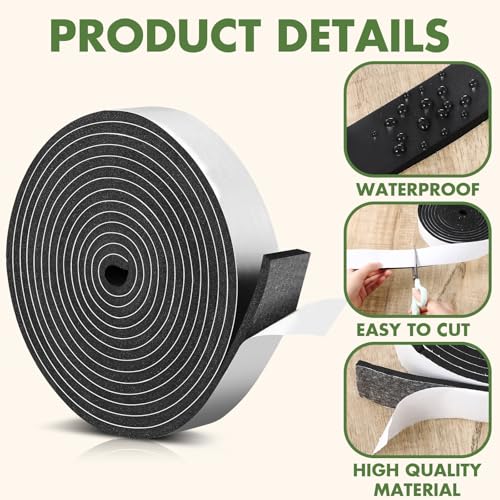 Nuanchu Foam Seal Tape Stripping - size: 1-1/2in Wide X 1/4in Thick X 16.5ft