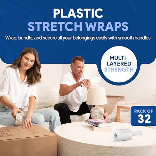 International Plastics Co. 5" Plastic Stretch Wrap with Handles - size: 32 Pack, style: 5" Products