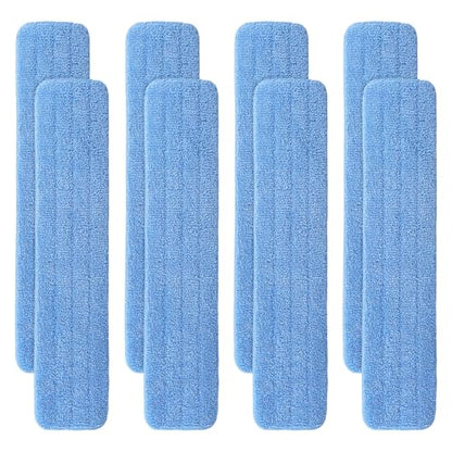 36" Microfiber Pad for Rubbermaid Commercial 36 Inch Mop Head - 8 Pack Replacement Wet & Dry Commercial Reusable Cleaning Mop Refills Fit for Any Microfiber Flat Mop System 36" - color: Blue-36inch-8pack