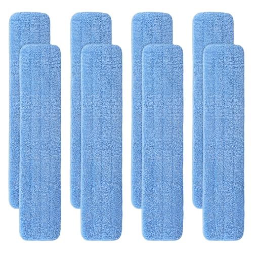 36" Microfiber Pad for Rubbermaid Commercial 36 Inch Mop Head - 8 Pack Replacement Wet & Dry Commercial Reusable Cleaning Mop Refills Fit for Any Microfiber Flat Mop System 36" - color: Blue-36inch-8pack