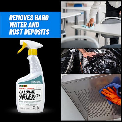 CLR PRO Calcium, Lime and Rust Remover, 32 oz. Spray Bottle, Pack of 2