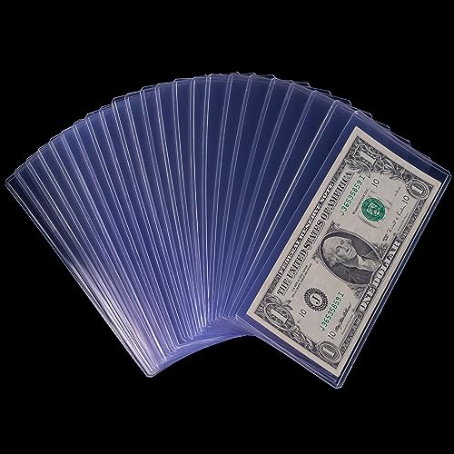 35PCS Banknote Holders Top-Load Currency Money Sleeves for Bills - color: 35 Pieces