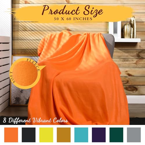 Kinlop 40 Packs Throw Blanket Bulk 60 x 50 Inch Fleece Throw Soft Blankets Warm Cozy Lightweight Plush Blanket for Bed Couch Sofa Pet Office Wedding Gifts Travel Camping (Fresh Color) - color: Fresh Color