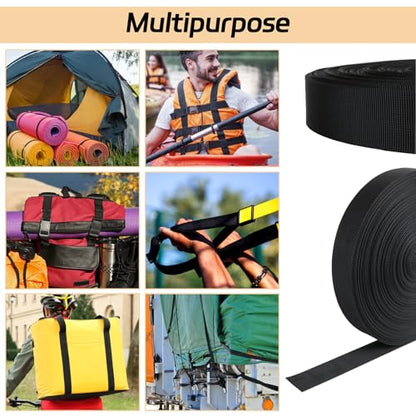 1 Inch Polypropylene Webbing, 50 Yards, 600 lb Strength