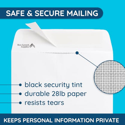 Blue Summit Supplies 250 6" x 9" Catalog Envelopes, Self Seal, White - size: 6 X 9