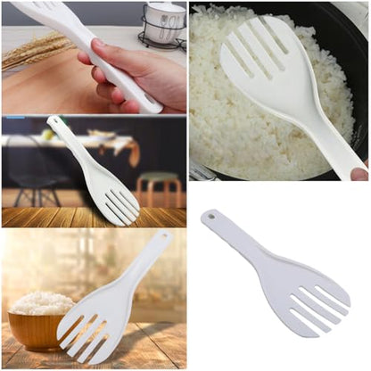 2 Pack Large Rice Paddle Non-Stick 10'' Serving Rice Spoon Rice Scooper Rice Spatula Salad Servers Salad Tongs for Commercial Rice Cooker Warmer Large Capacity Rice Maker Pot Restaurant Canteen